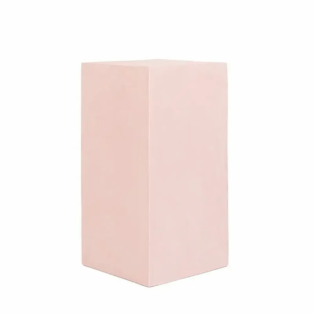 Cadeaux - Volume de présentation bois (MDF) peint rose patiné 15 x 15 x H 30cm - LAVAL 1878