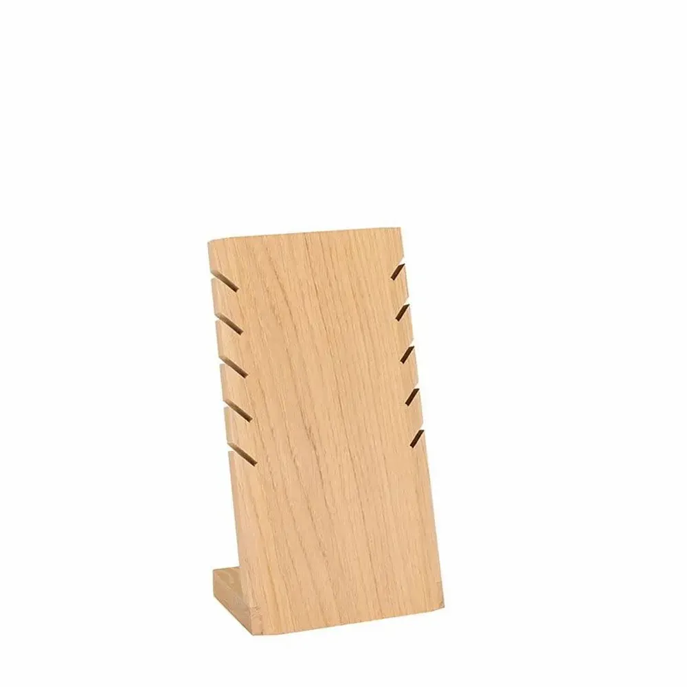 Cadeaux - Présentoir plat 5 colliers/chaînes avec encoches - 11,5 x H 22cm - LAVAL 1878