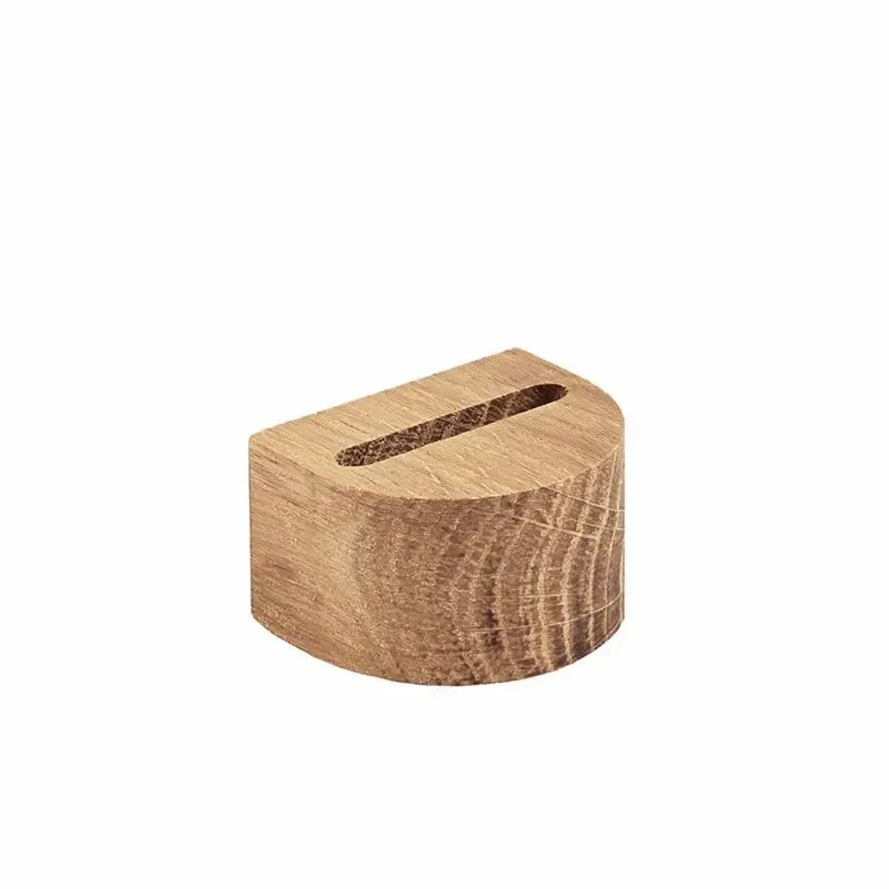 Cadeaux - Porte-bague à fente de 4mm en bois de chêne, forme arrondie - LAVAL 1878