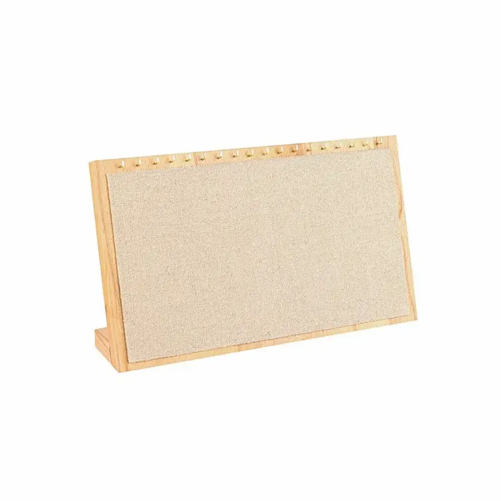 Cadeaux - Présentoir colliers/bracelets hêtre/lin naturel - LAVAL 1878