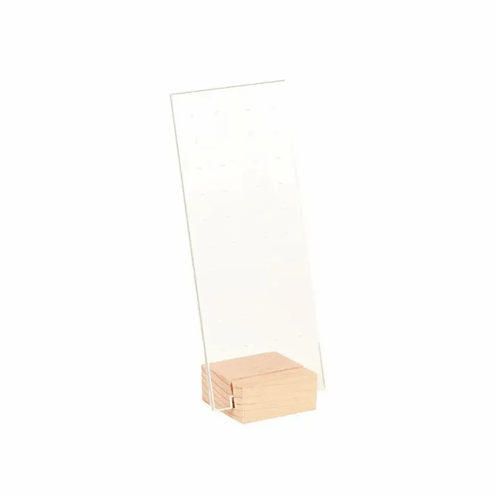 Gifts - Display stand for 20 pairs of stud earrings, beech/clear plexiglass - LAVAL 1878