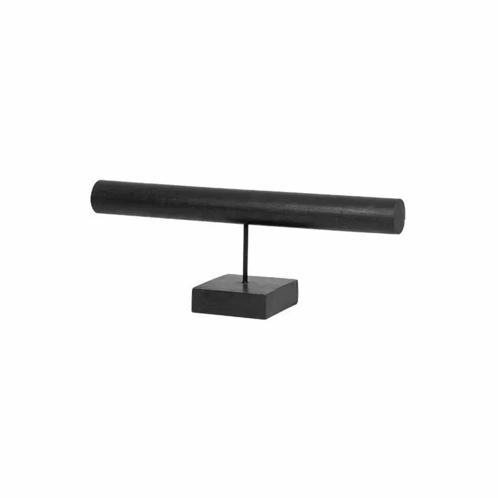 Gifts - Bracelet display stand on Jempinis wood, painted black, 40 x H15cm - LAVAL 1878