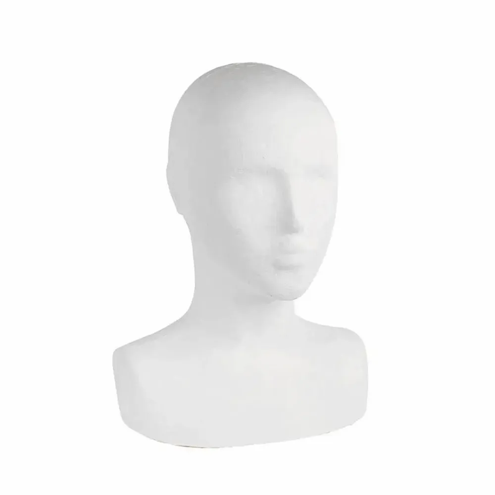 Gifts - Display stand for a woman's head made of white papier-mâché, 36cm high - LAVAL 1878