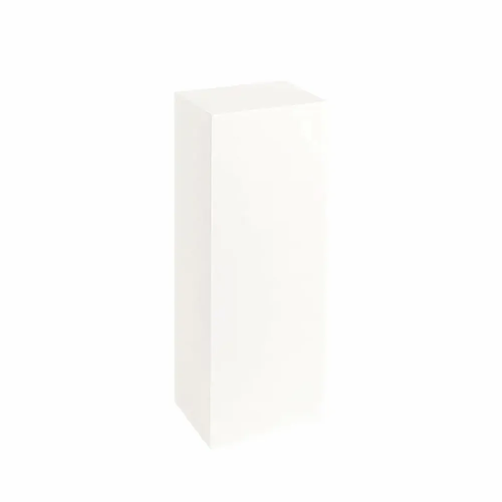 Gifts - White painted matte MDF wooden column display stand with hook and loop fastener - H 24cm - LAVAL 1878