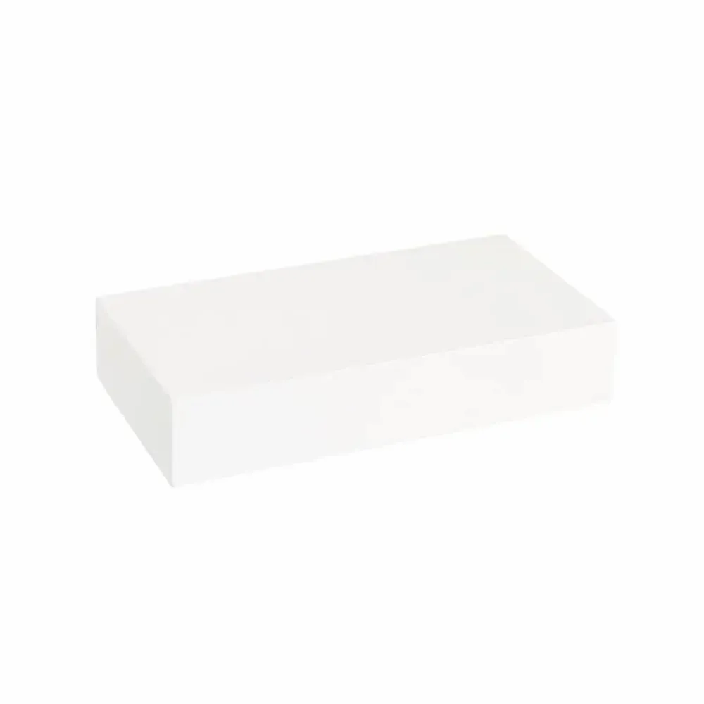 Gifts - White matte painted wooden (MDF) display stand, 20 x 10 x H 4cm - LAVAL 1878