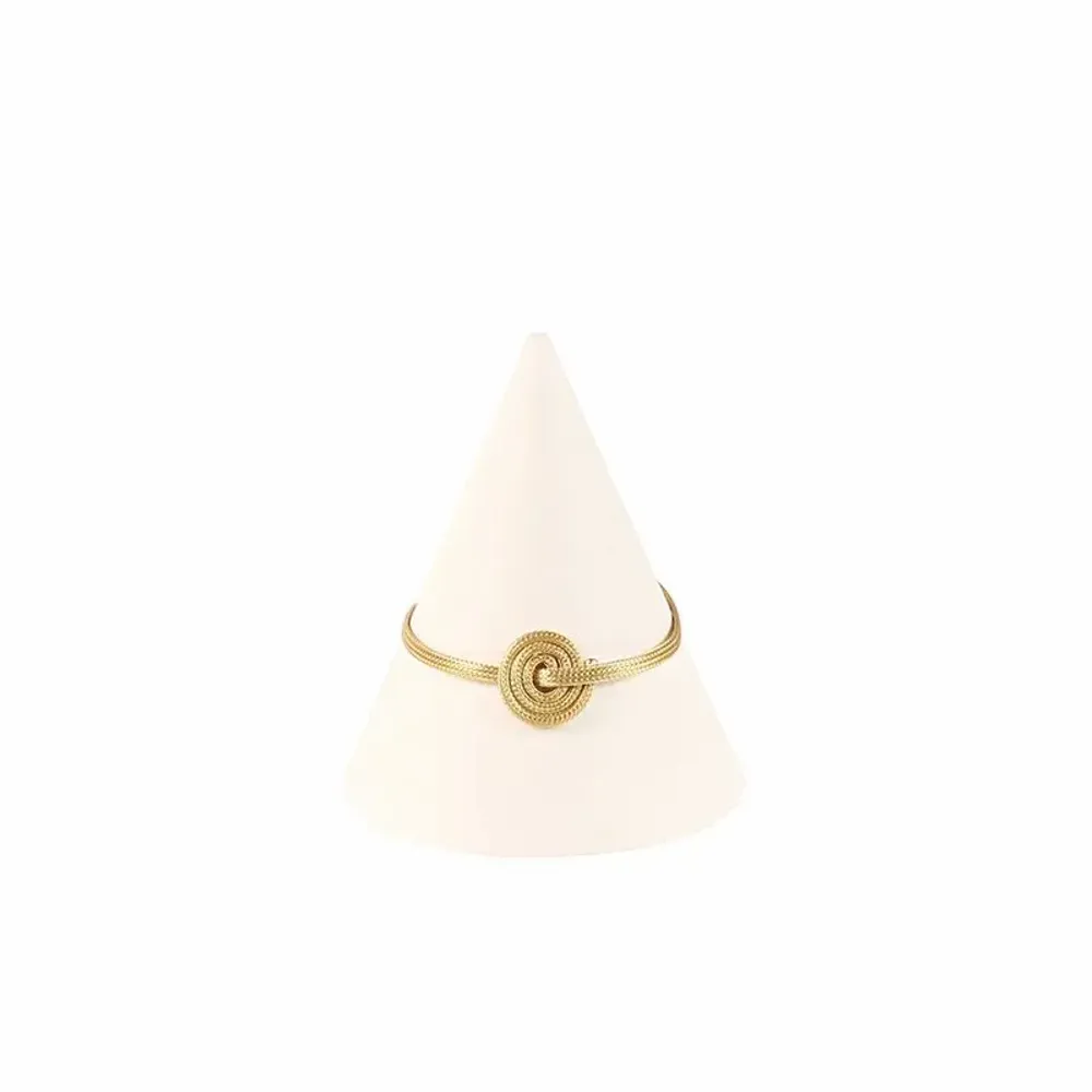 Gifts - Cone-shaped bracelet display stand with smooth-looking synthetic coating, white - LAVAL 1878