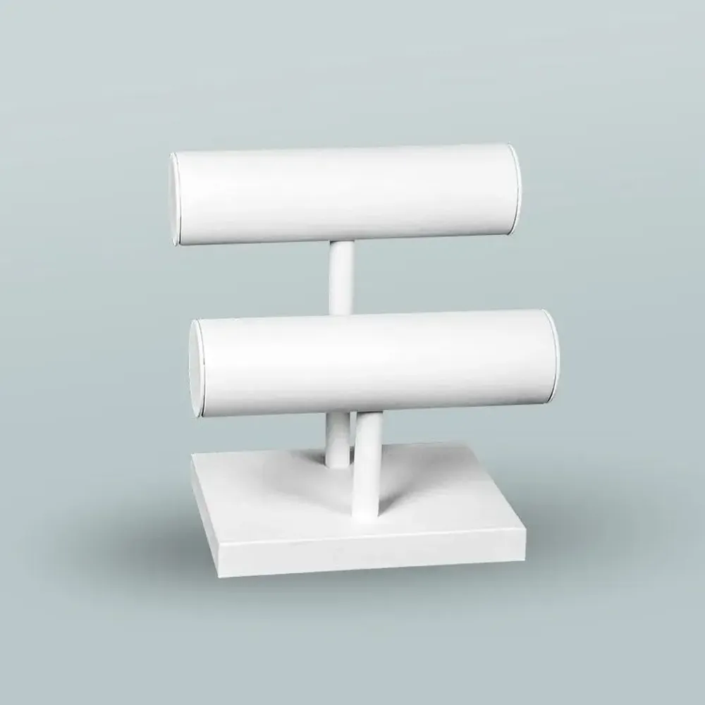 Cadeaux - Présentoir gainé bracelet avec 2 rouleaux et socle blanc - LAVAL 1878