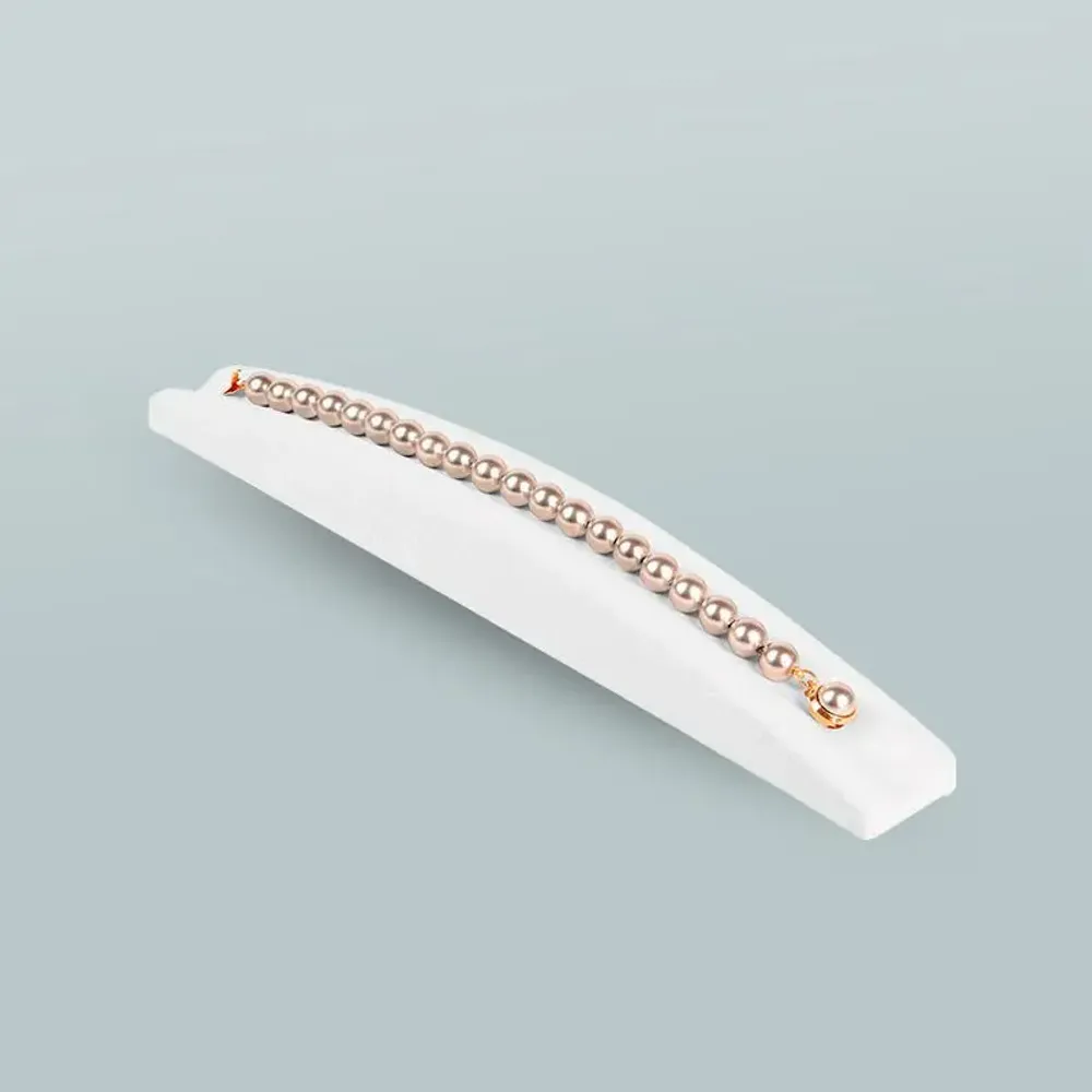 Gifts - Display stand for beaded bracelets, synthetic-coated, smooth white finish - LAVAL 1878