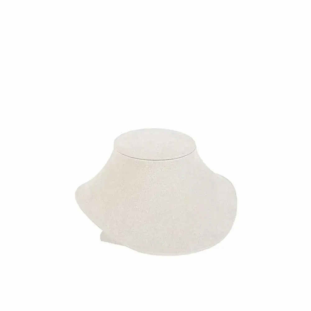 Cadeaux - Buste collier gainé aspect suédine gris clair - LAVAL 1878