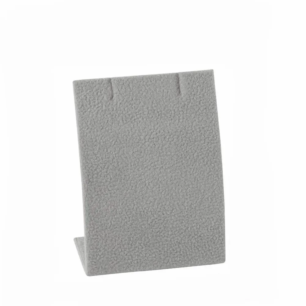 Gifts - B.O./chains-pendants display stand in grey suede-look material - LAVAL 1878