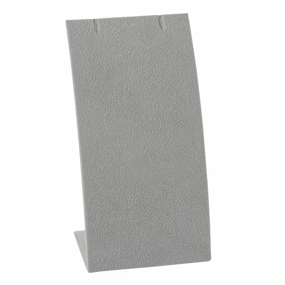 Gifts - B.O./chains-pendants display stand in grey suede-look material - LAVAL 1878