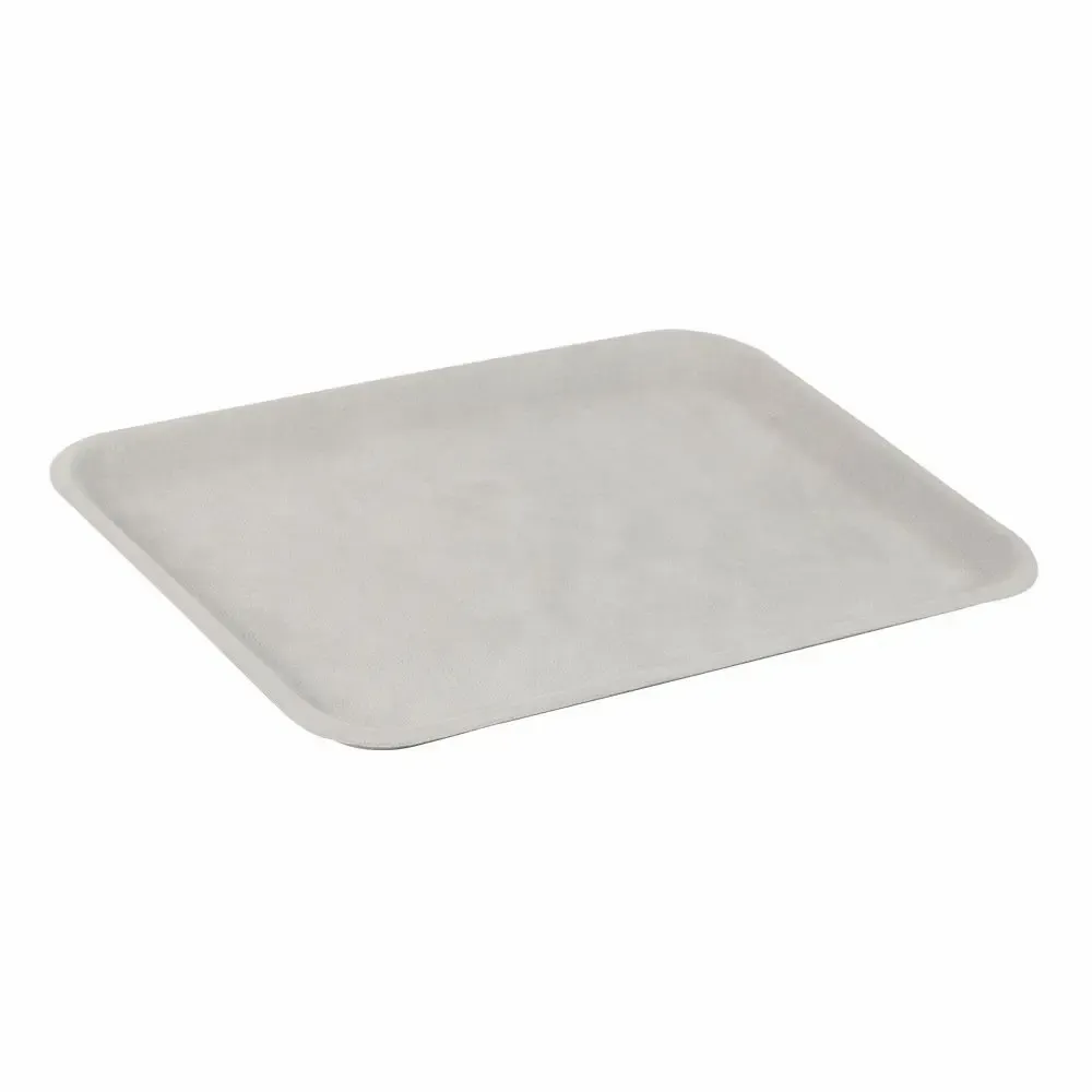 Gifts - Light grey synthetic suede-covered serving tray - LAVAL 1878