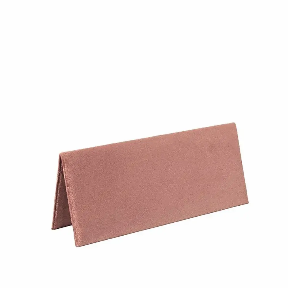 Gifts - Flat display stand for chains/bracelets, covered in old rose synthetic velvet - LAVAL 1878