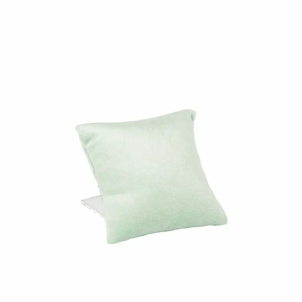 Cadeaux - Coussin avec support gainé synthétique aspect velours, vert sauge - LAVAL 1878