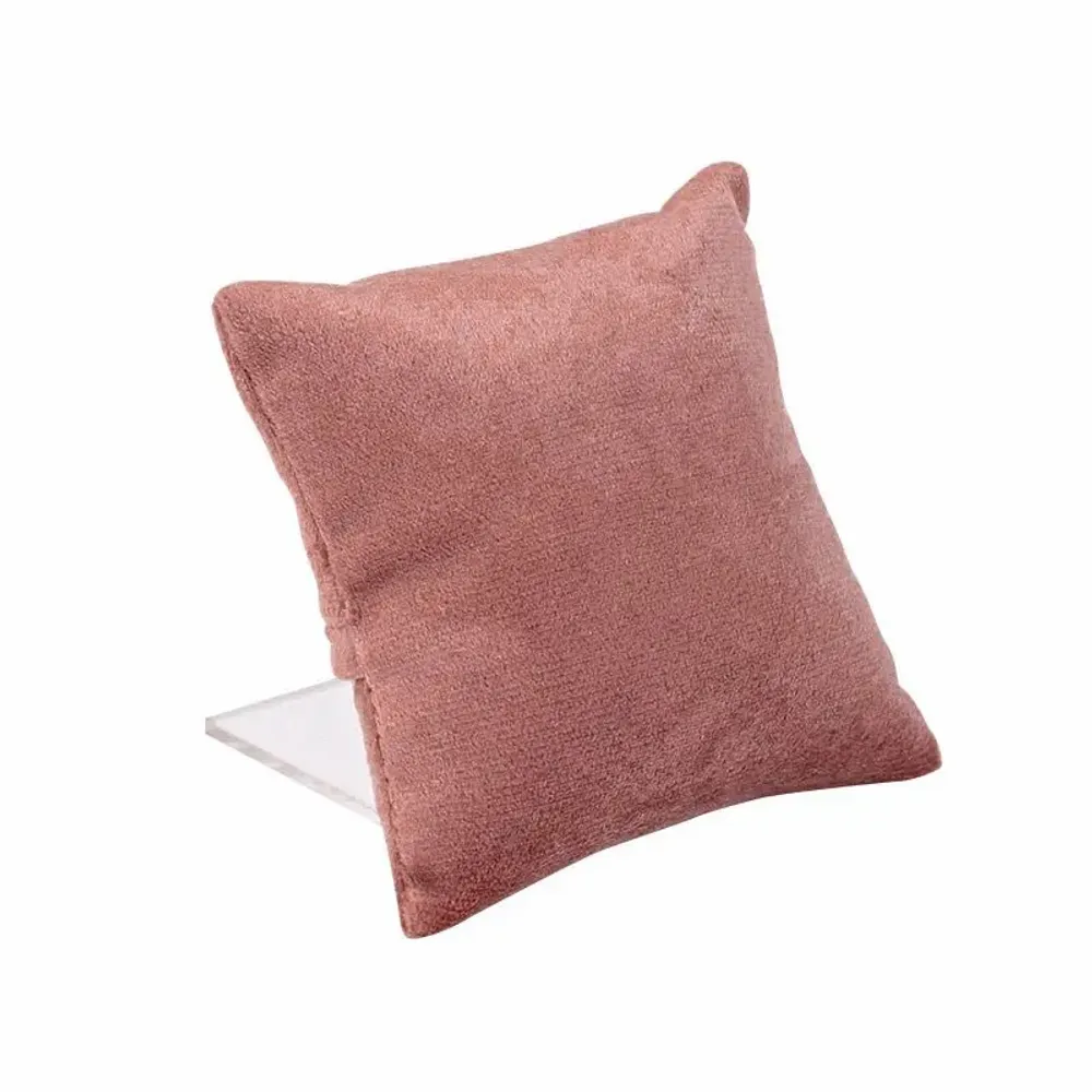 Cadeaux - Coussin avec support gainé synthétique aspect velours, vieux rose - LAVAL 1878