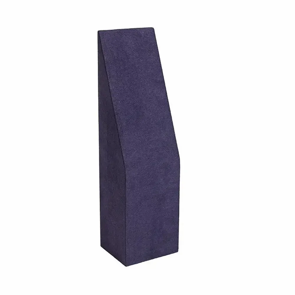 Gifts - Navy blue suede-covered necklace display stand, 29cm high - LAVAL 1878
