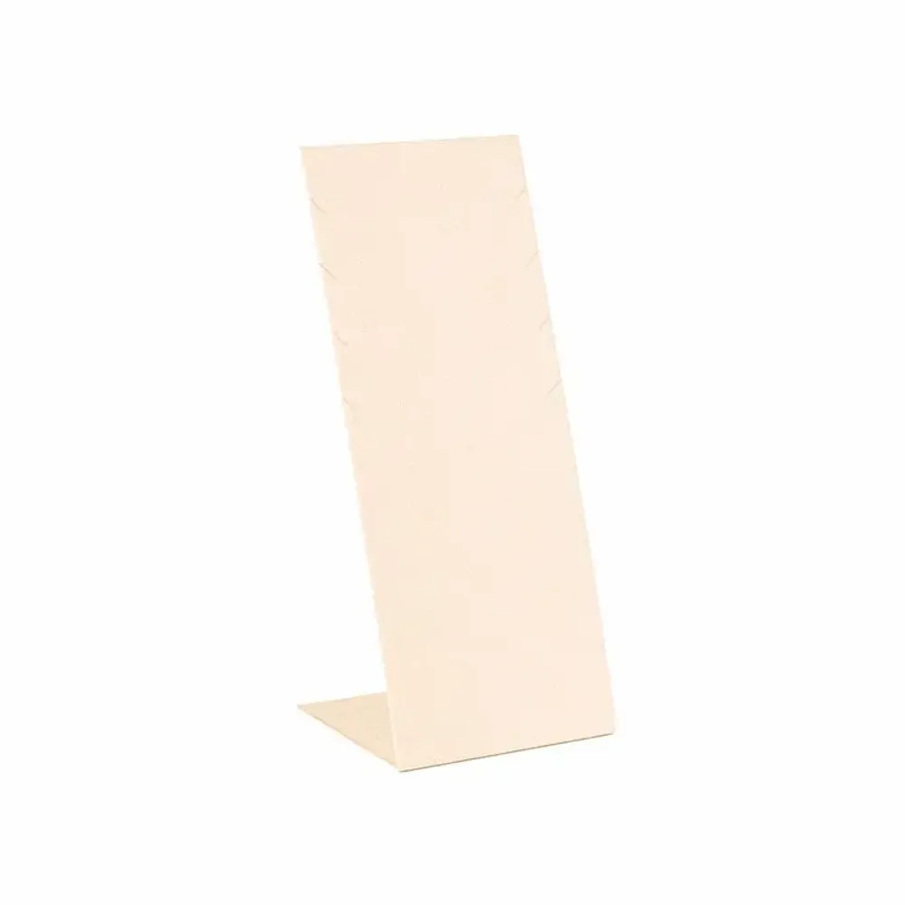 Gifts - Display stand for 4 necklaces, covered in cream synthetic suede, H 22cm - LAVAL 1878