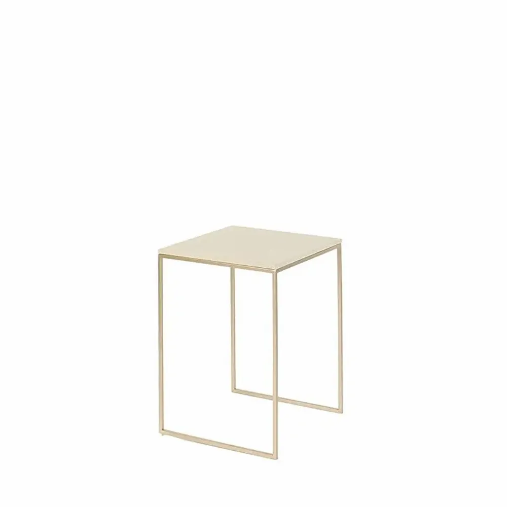 Gifts - Cream suede top display stand with matte gold metal base - LAVAL 1878