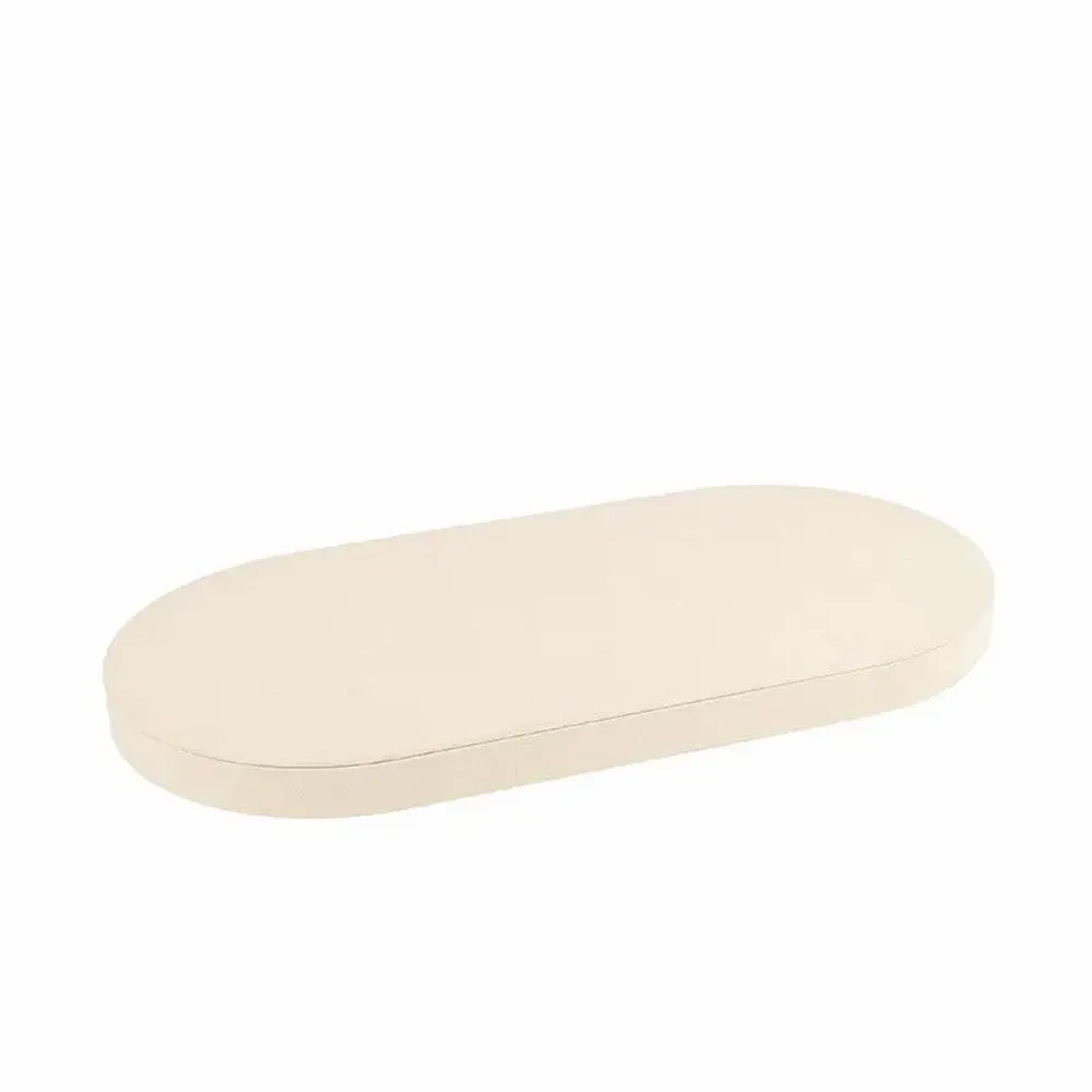 Gifts - Oval display stand with a suede-like finish in cream color - LAVAL 1878