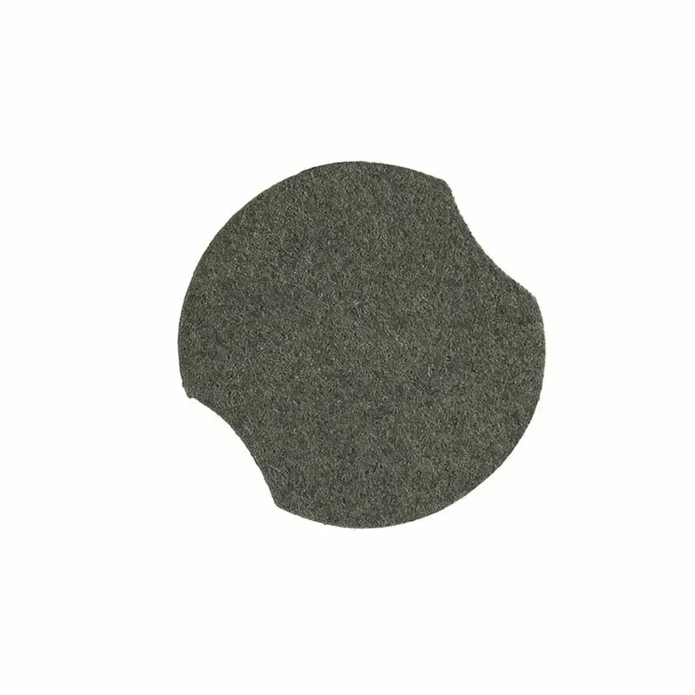 Gifts - Suede-look khaki ring discs, 3.5cm diameter (x10) - LAVAL 1878