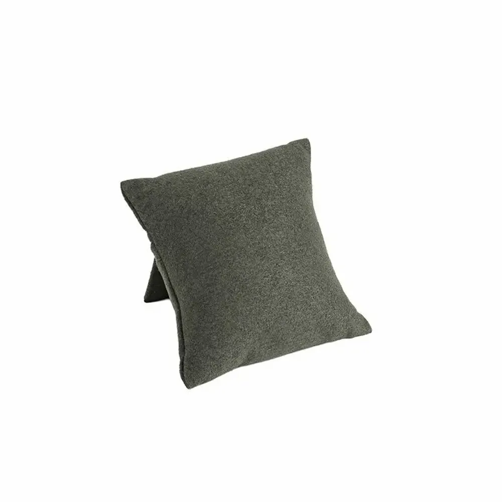 Gifts - Presentation cushion covered in khaki synthetic suede-look fabric - LAVAL 1878