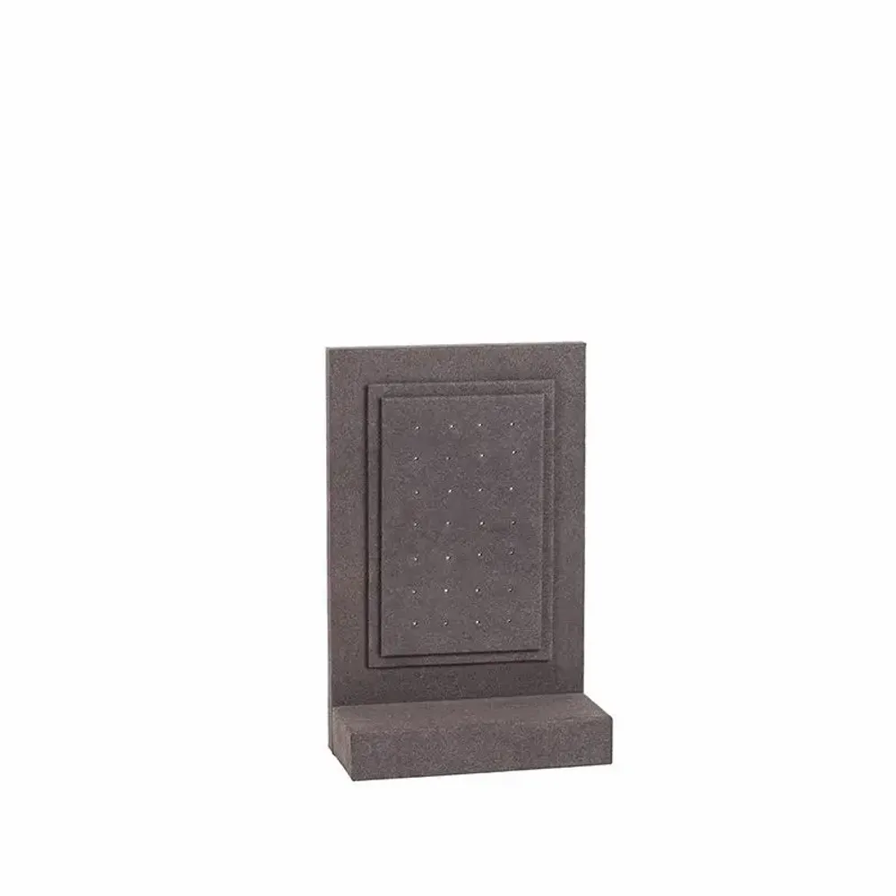 Gifts - Display stand for 14 pairs of anthracite grey microfiber earrings - LAVAL 1878