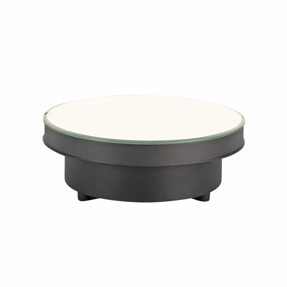 Gifts - Matte black mirrored rotating platform, 19 cm diameter - LAVAL 1878