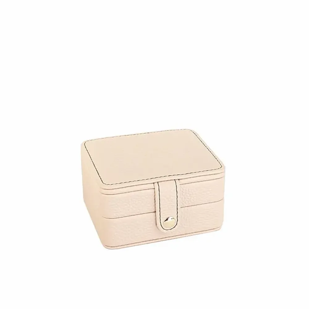 Gifts - cream grained cowhide-look jewelry box - LAVAL 1878