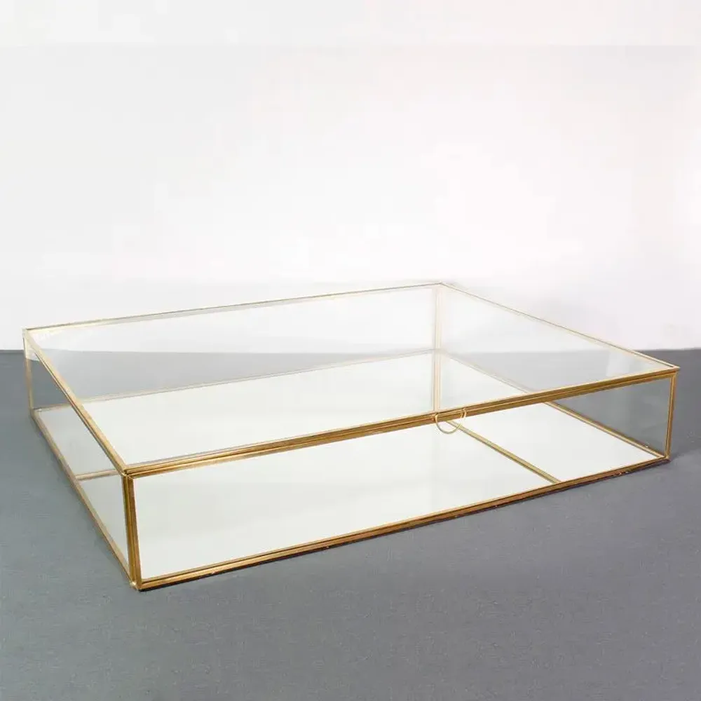 Gifts - Large glass/brass display case - LAVAL 1878