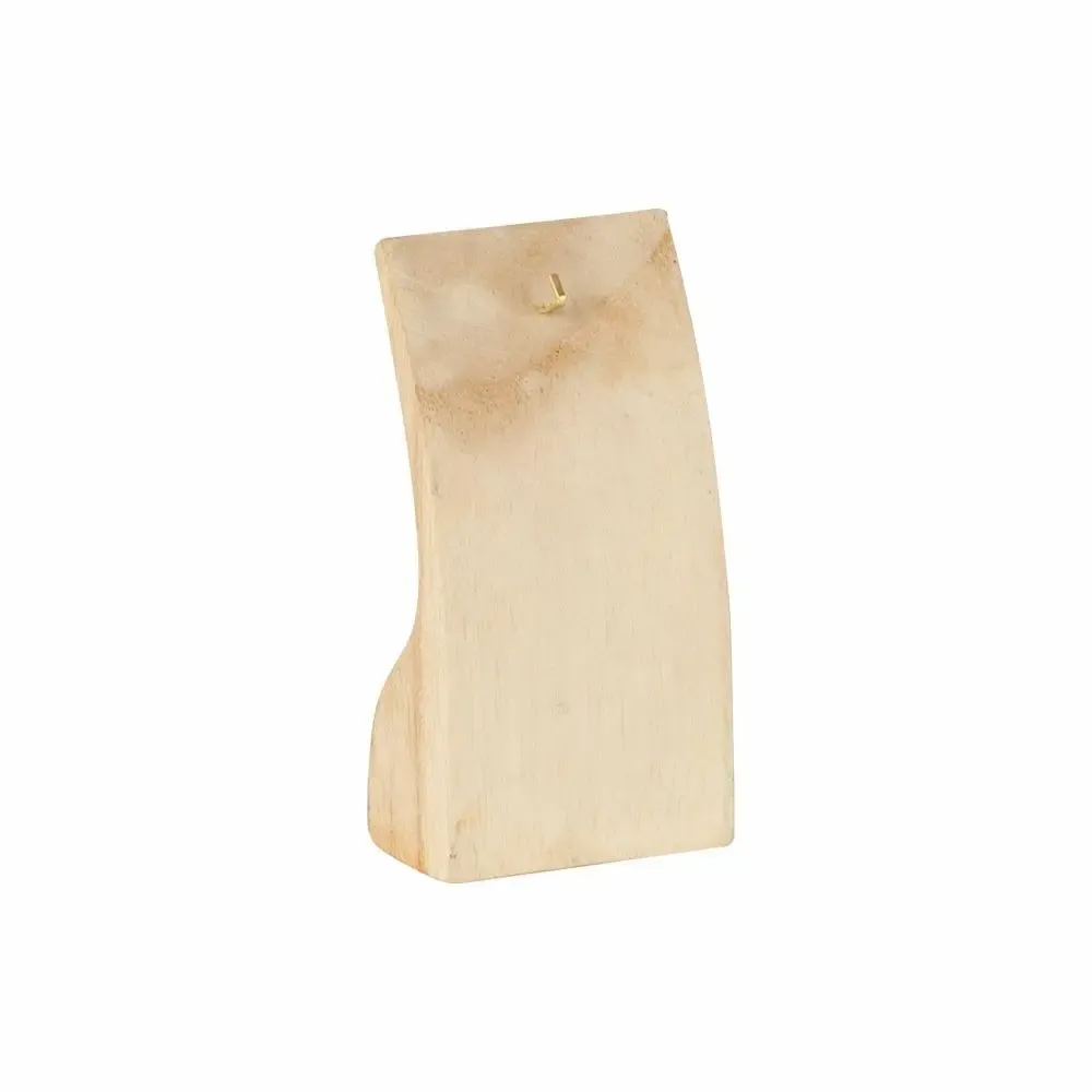 Gifts - Natural Jempinis wood pendant display stand with hook, 5 x H 10cm - LAVAL 1878