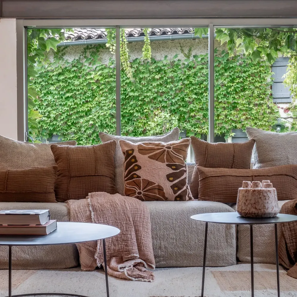 Coussins - Housse de coussin TAARI 50x50cm - BED AND PHILOSOPHY