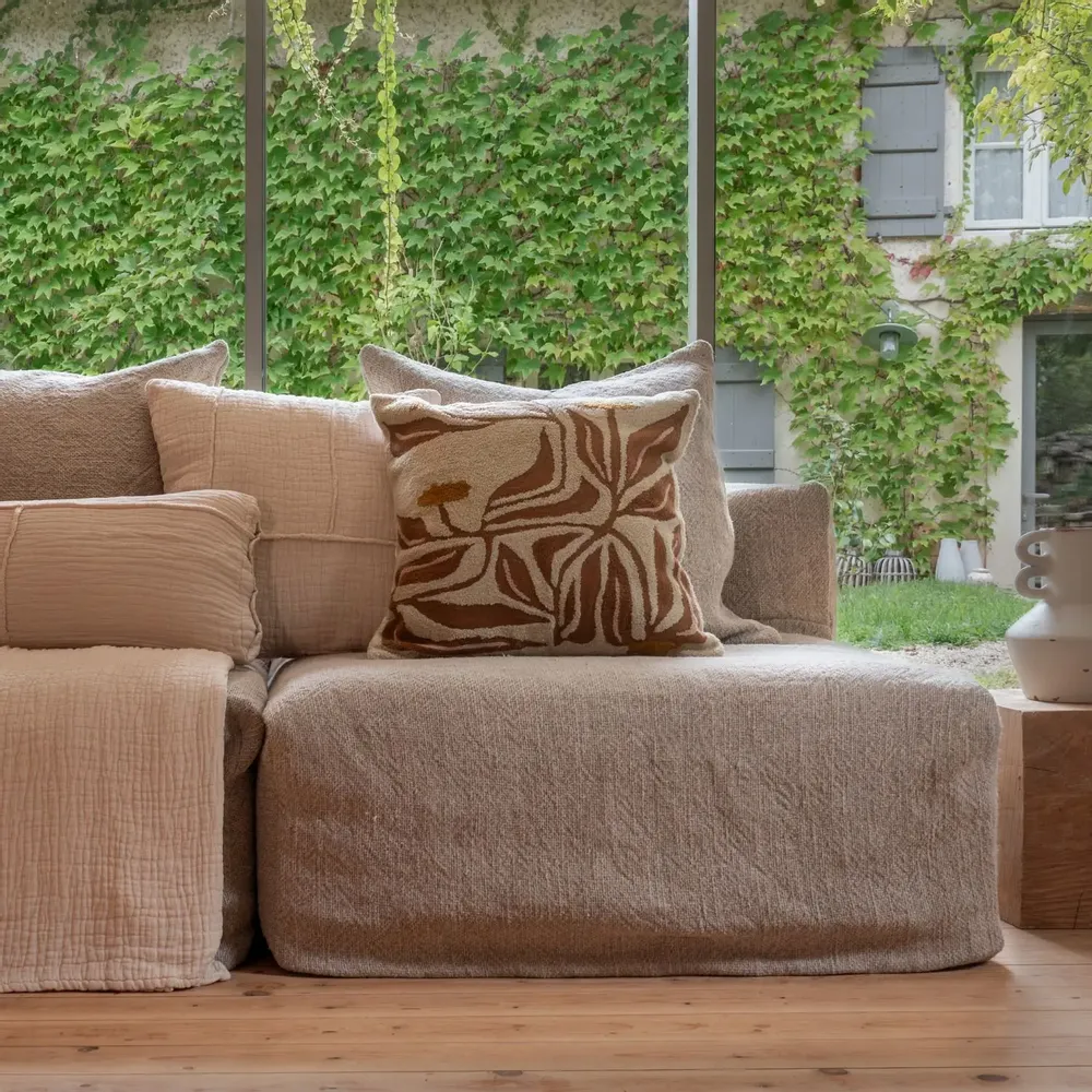 Coussins - Housse de coussin TAARI 50x50cm - BED AND PHILOSOPHY