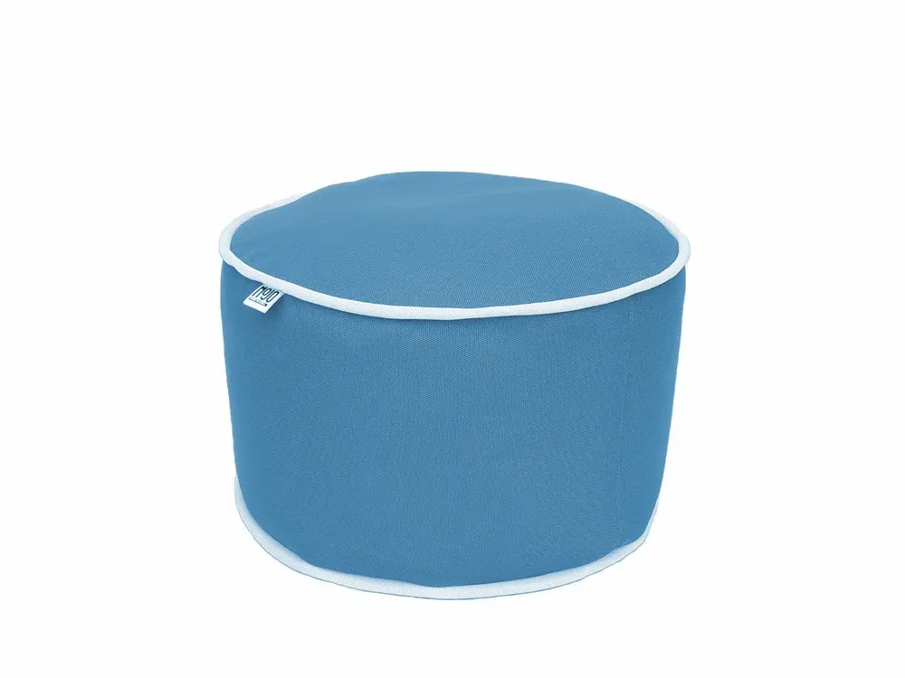 Poufs - Pouf extérieur MOJO POUF-POUF Turquoise / Blanc - MOJO BORN TO CHILL