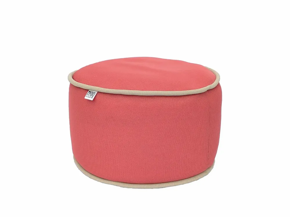 Poufs - Pouf extérieur MOJO POUF-POUF Corail / Beige - MOJO BORN TO CHILL