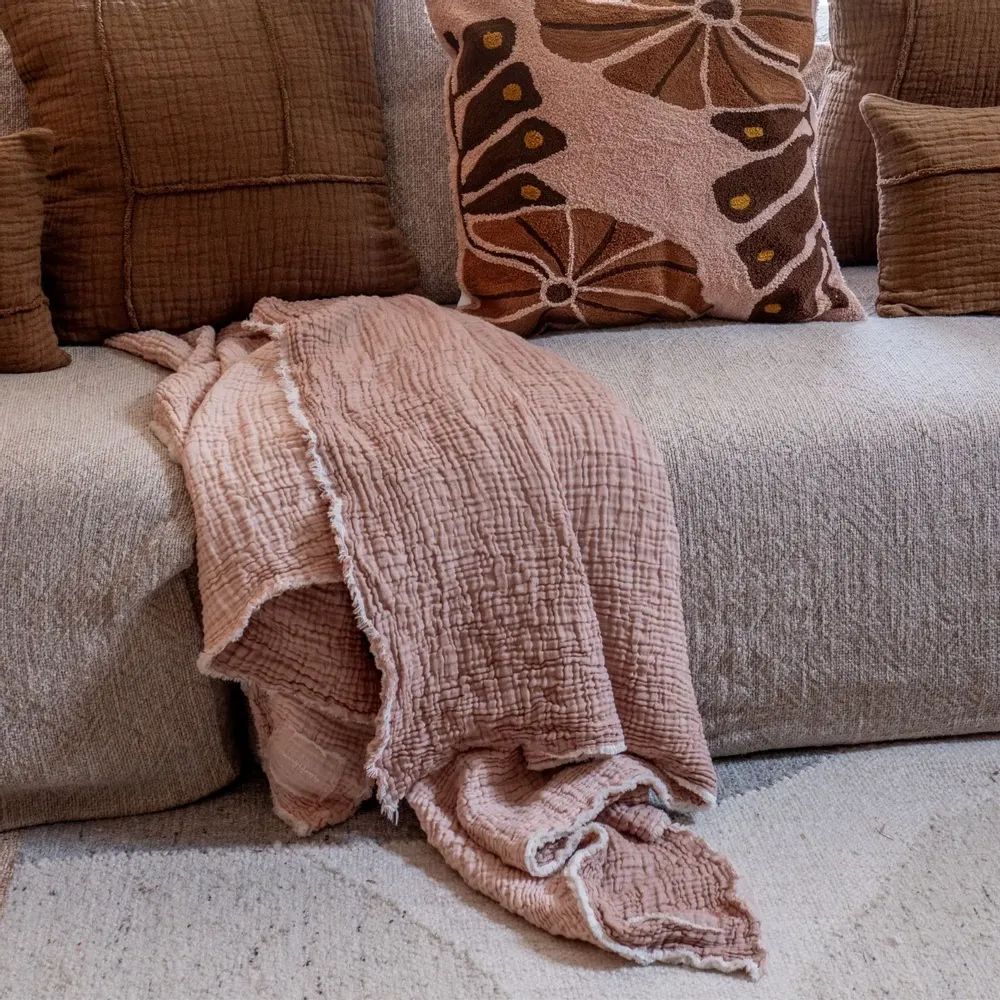 Throw blankets - Throw/Fouta PORTOVECCHIO 130x170cm - BED AND PHILOSOPHY