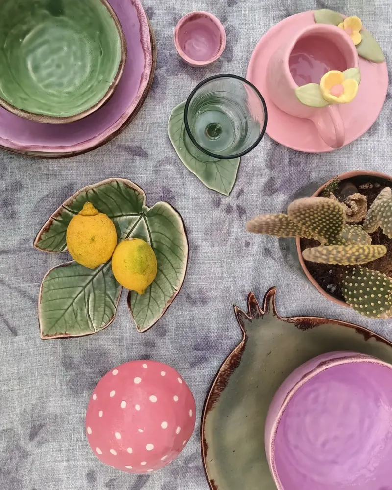 Plats et saladiers - Zouba The Ceramic Studio - ARTISANAT DE TUNISIE