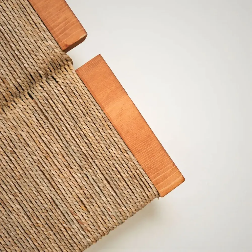 Coffee tables - Picea Wicker-Woven Wooden Coffee Table - LO-FI HOUSE