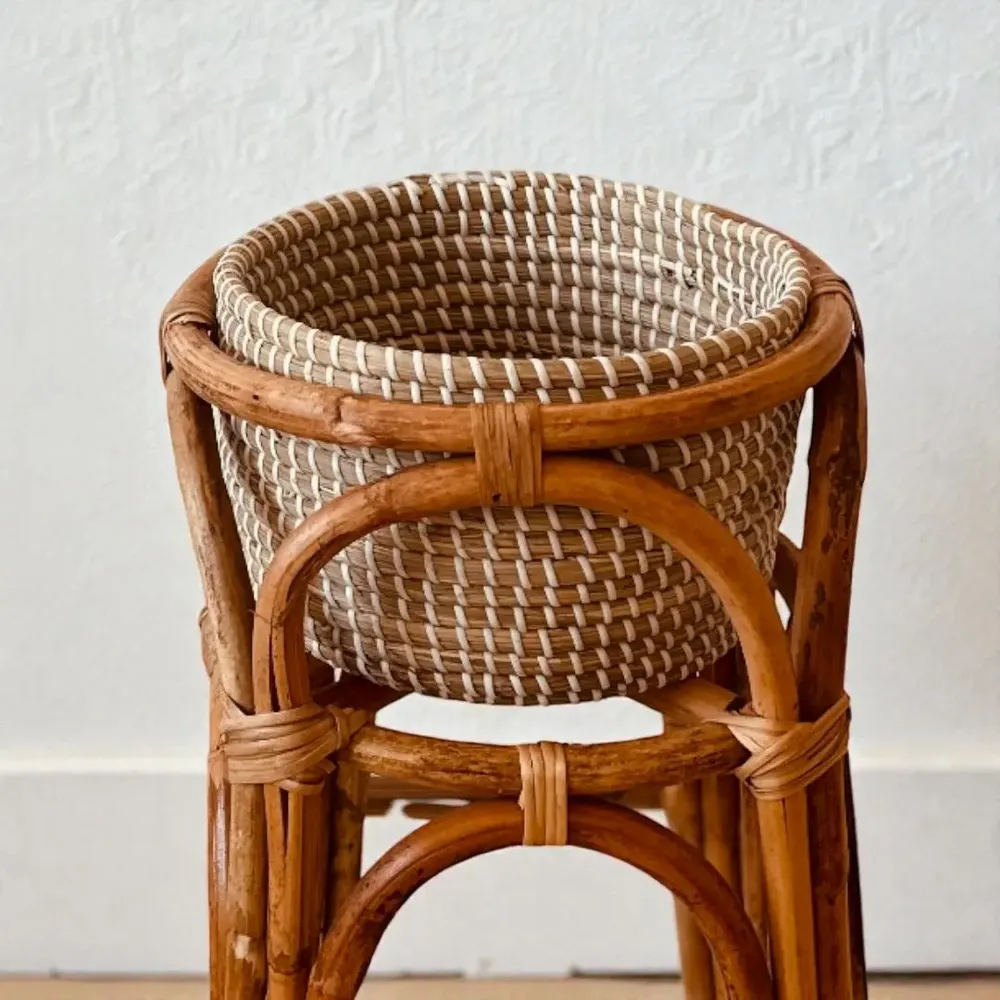 Floral decoration - Sable Natural Rattan Planter - LO-FI HOUSE