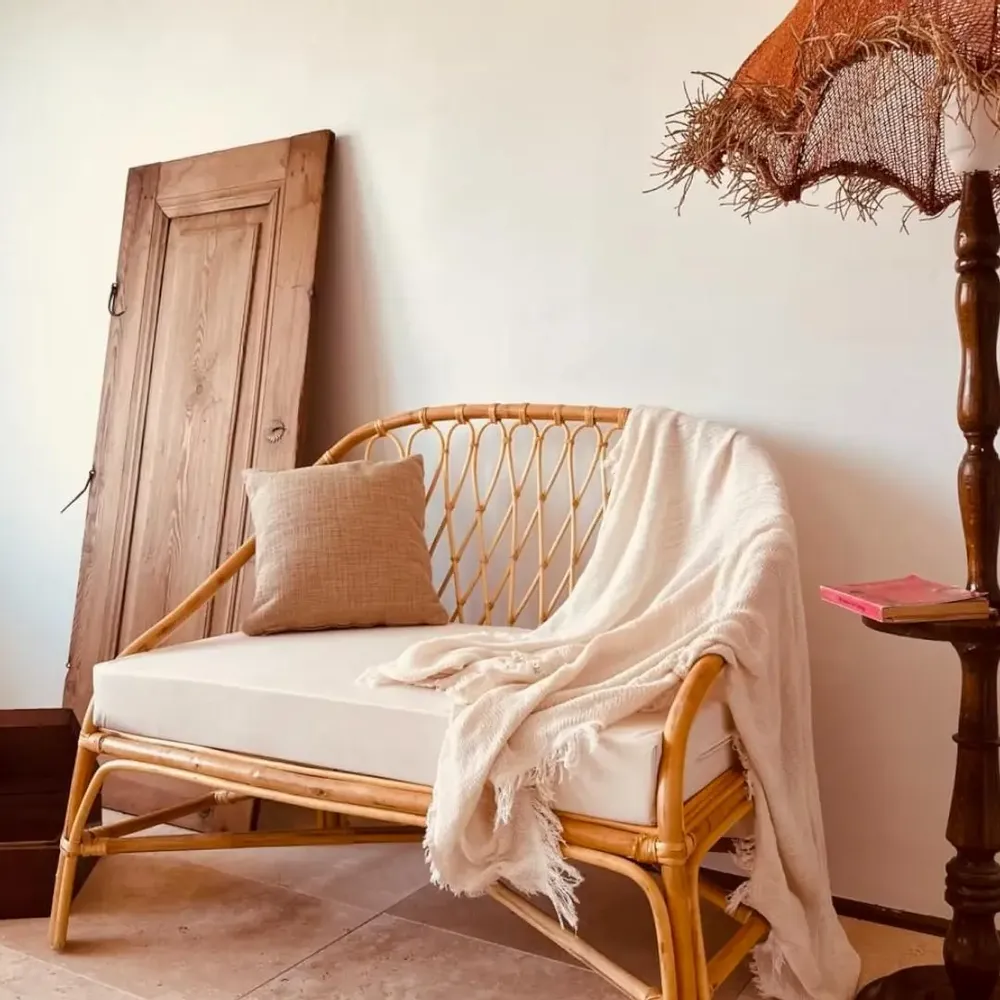 Fauteuils - Fauteuil en rotin Niche avec coussin - LO-FI HOUSE