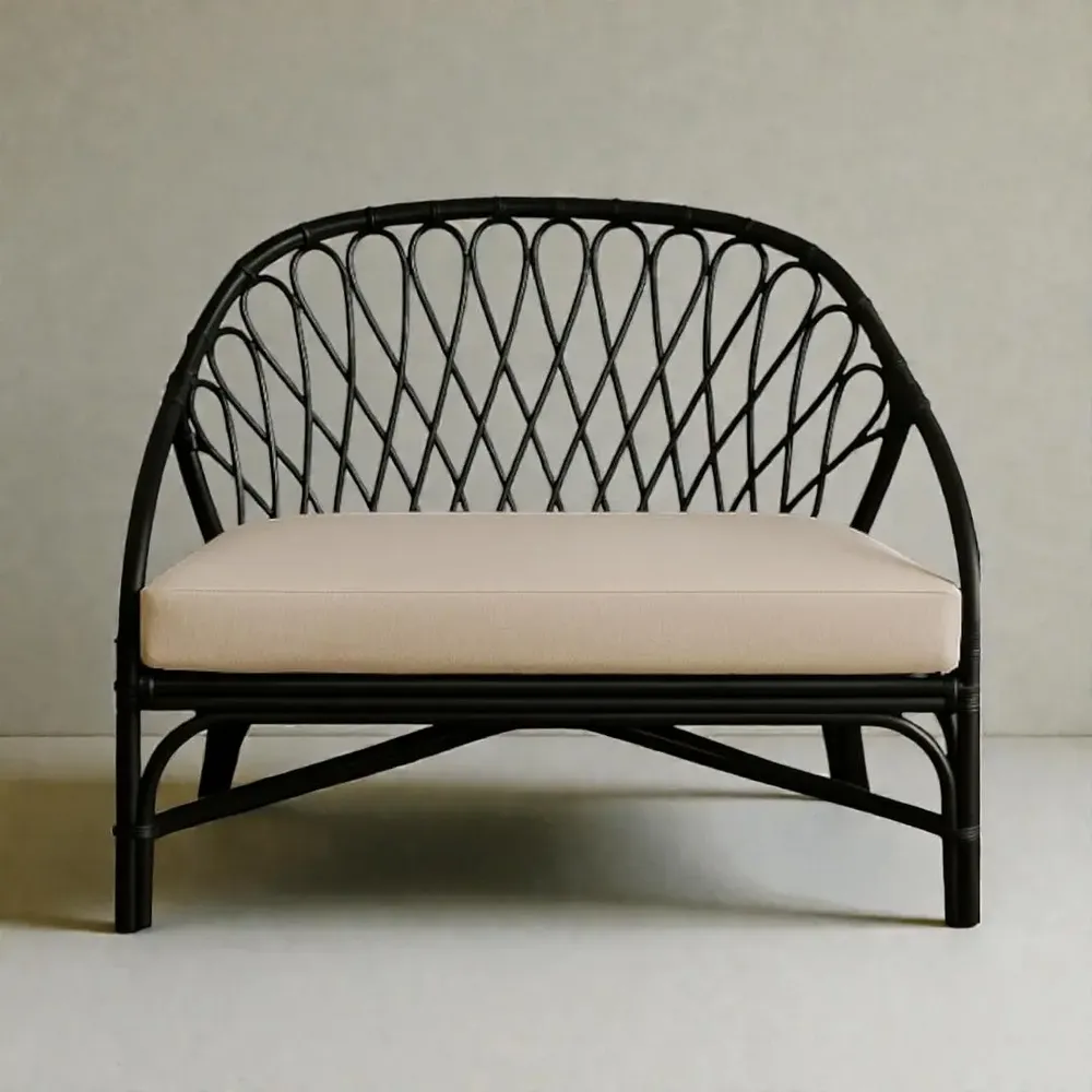 Fauteuils - Fauteuil en rotin Niche avec coussin - LO-FI HOUSE