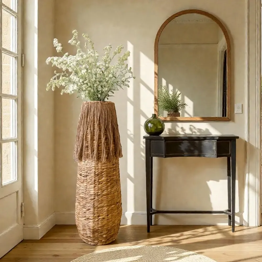 Vases - Vase en osier tricoté à la main Koa - LO-FI HOUSE