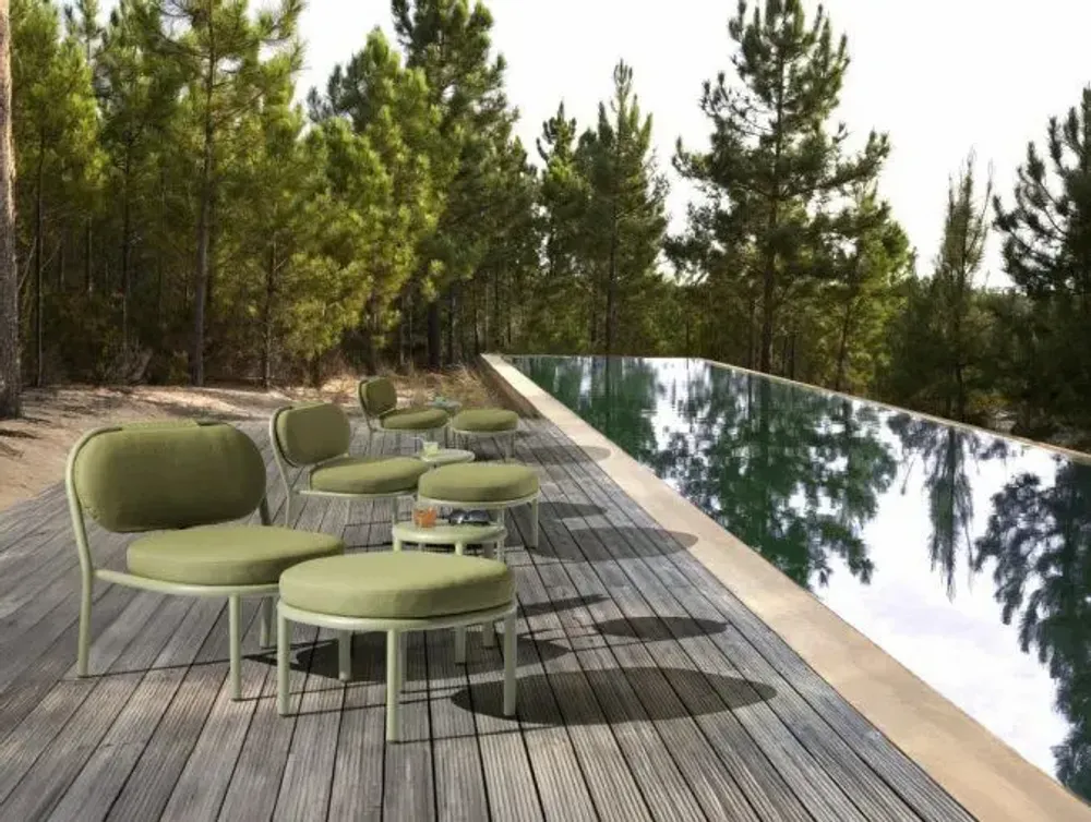 Lawn chairs - MARAMA ottoman green - EZEÏS