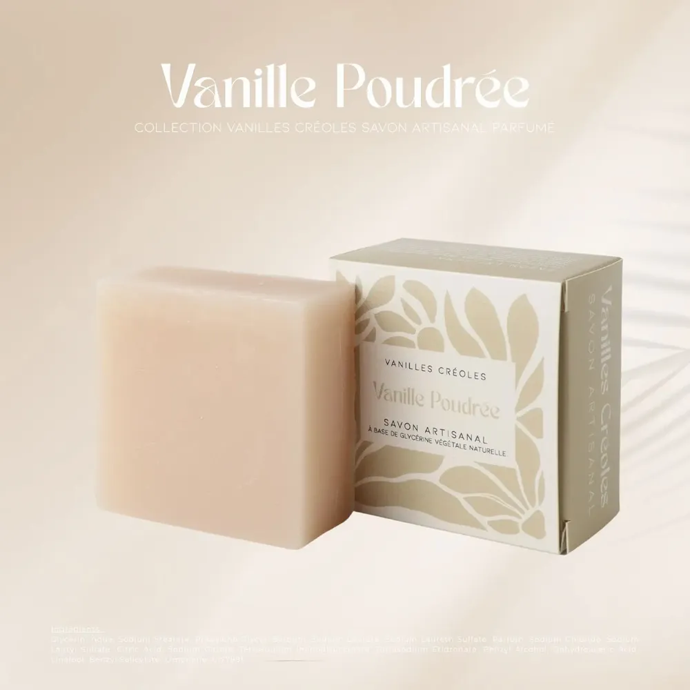 Savons - Vanilles Créoles - Savons artisanaux - 100 g - PARFUMS DES ILES