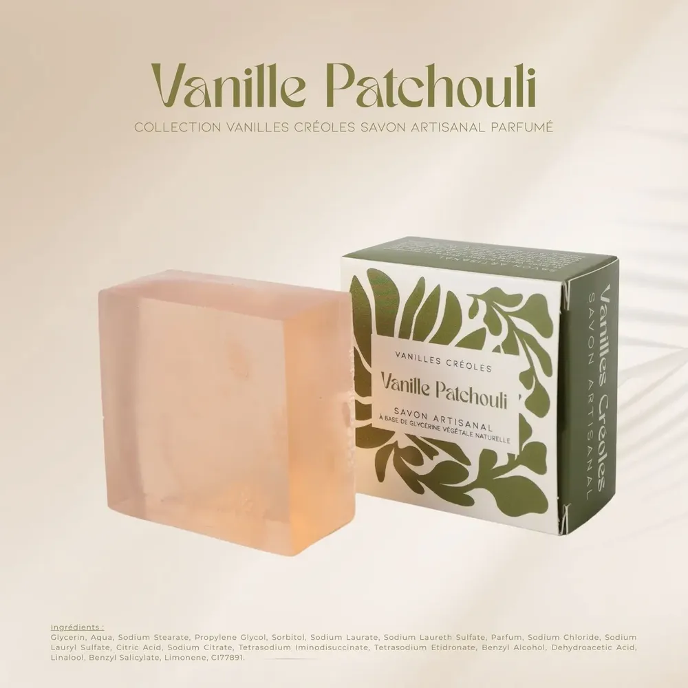 Savons - Vanilles Créoles - Savons artisanaux - 100 g - PARFUMS DES ILES