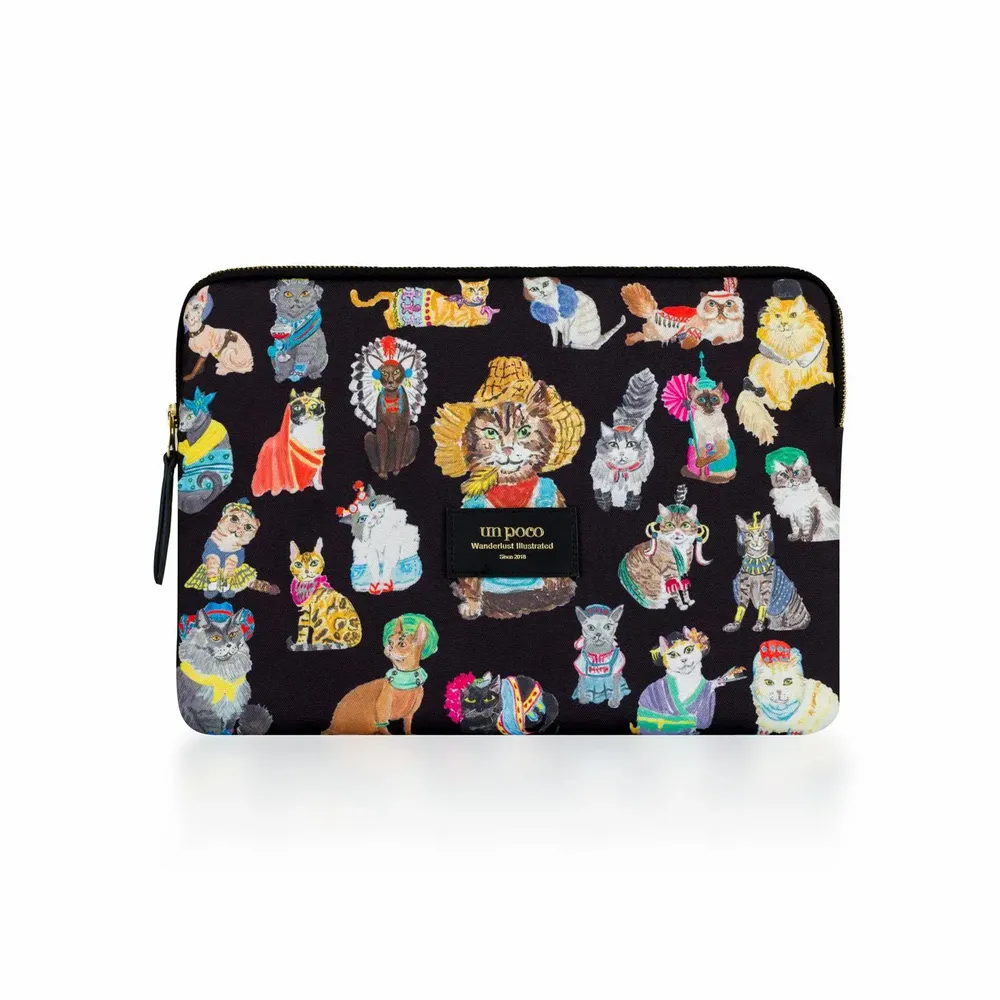 Bags and totes - For The Love of Cats Laptop Sleeve - UN POCO