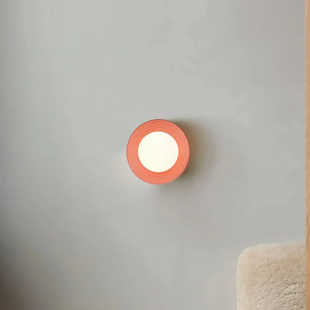 Wall lamps - ALICIA CERAMIC WALL LIGHT – PINK - ELEMENTS LIGHTING