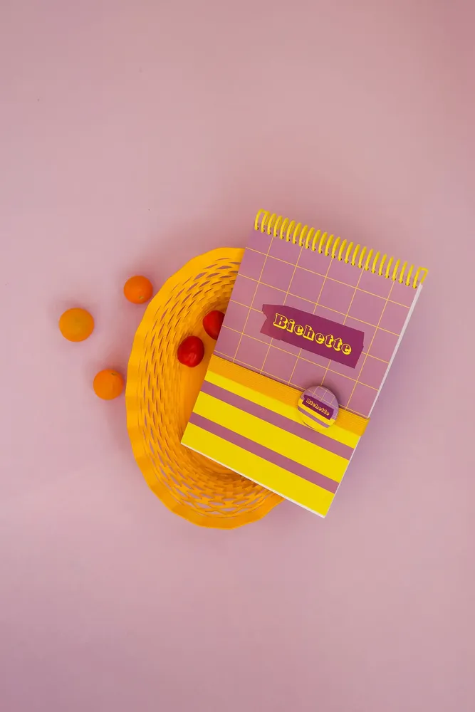 Papeterie - Carnet A5 « Bichette » au design pop, fabriqué en France - MAUVAISES GRAINES
