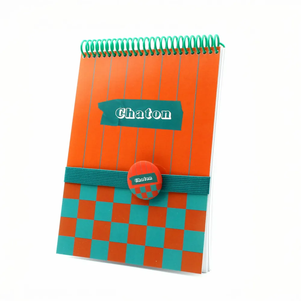 Stationery - A5 “Chaton” notebook with a pop design, made in France - MAUVAISES GRAINES