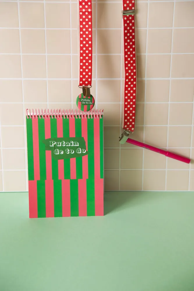 Papeterie - Carnet A5 « To-Do » au design pop, fabriqué en France - MAUVAISES GRAINES