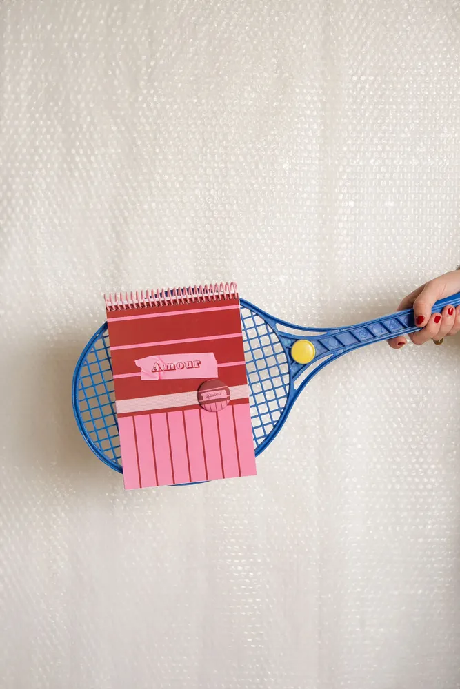 Papeterie - Carnet A5 « Amour » au design pop, fabriqué en France - MAUVAISES GRAINES